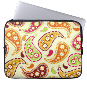 Boho Paisley Electronics Bag Laptop Sleeve