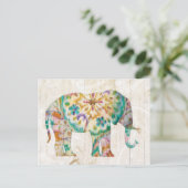 Boho Paisley Elephant I Briefkaart (Staand voorkant)