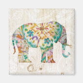 Boho Paisley Elephant I Magneet (Voorkant)