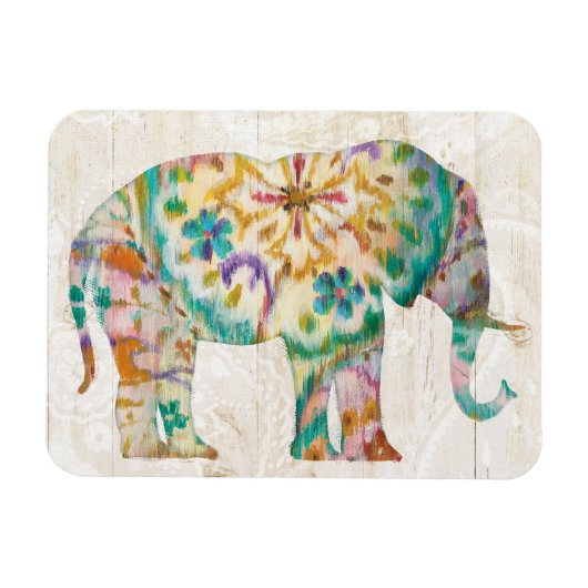Boho Paisley Elephant I Magneet (Horizontaal)