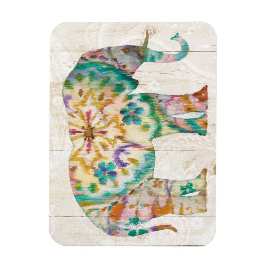 Boho Paisley Elephant I Magneet (Verticaal)