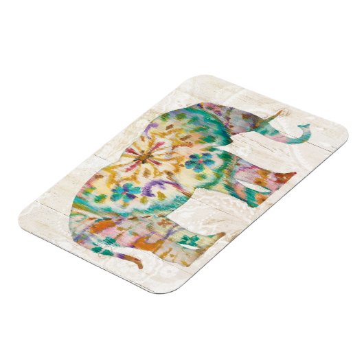 Boho Paisley Elephant I Magneet (Linkerzijde)