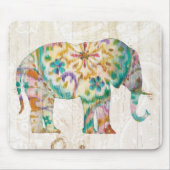 Boho Paisley Elephant I Muismat (Voorkant)