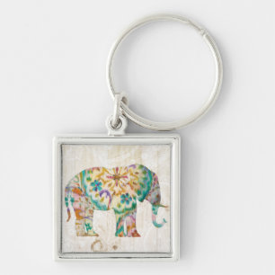 Boho Paisley Elephant I Sleutelhanger