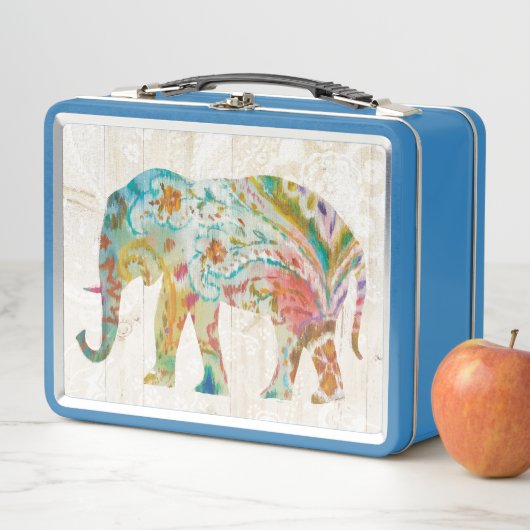 Boho Paisley Elephant II (In situ)