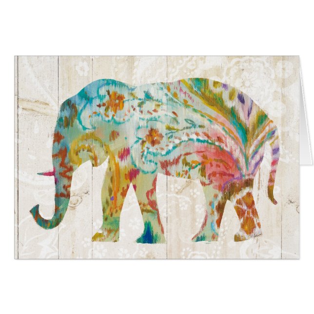 Boho Paisley Elephant II (Voorkant Horizontaal)