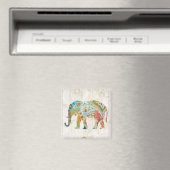 Boho Paisley Elephant II Magneet (Insitu (Vaatwasser))