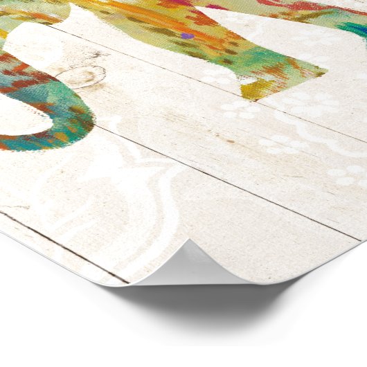 Boho Paisley Elephant II Poster (Hoek)