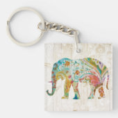 Boho Paisley Elephant II Sleutelhanger (Voorkant)