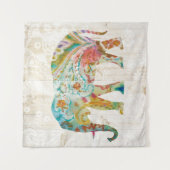 Boho Paisley Elephant II Wandkleed (Voorkant)