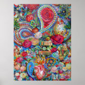 Boho Paisley houdt van elkaar Poster (Voorkant)