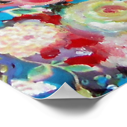 Boho Paisley houdt van elkaar Poster (Hoek)