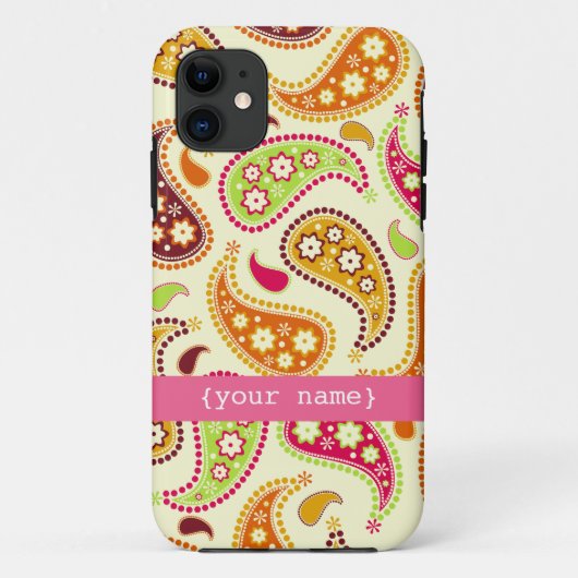 Boho Paisley iPhone 5 Hoesje (Achterkant)