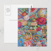Boho Paisley Love Briefkaart (Voorkant / Achterkant)