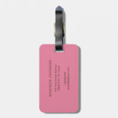 Boho Paisley Multicolor girly Bagagelabel (Achterkant verticaal)