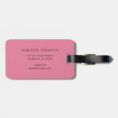 Boho Paisley Multicolor girly Bagagelabel (Achterkant horizontaal)