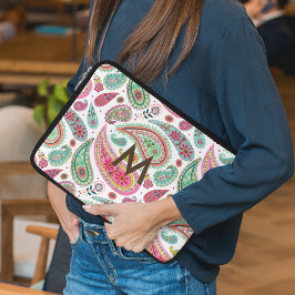Boho Paisley Multicolor girly Laptop Sleeve