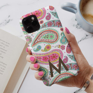 Boho Paisley Multicolor meisjesachtig patroon mono Case-Mate iPhone Case