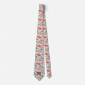 Boho Paisley Multicolor meisjesachtig patroon mono Stropdas (Voorkant)
