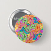 Boho Paisley Ronde Button 5,7 Cm (Voorkant /achterkant)