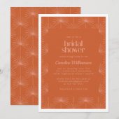 Boho Palm Botanisch verbrand Oranje Vrijgezellenfe Kaart (Voorkant / Achterkant)