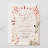 Boho Palm Dried Tropical Foliage Vrijgezellenfeest Kaart (Voorkant)