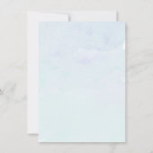 Boho Palm Jungle Gebladerte Blauwe Zeekant Details Kaart (Achterkant)