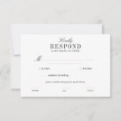 Boho Palm Leaf Greenery RSVP horizontaal Kaartje (Voorkant)