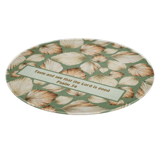 Boho Palm Leaf Schriftzegen Snijplank (Hoek)