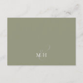 Boho Palm Leaves Botanical Foliage QR Code RSVP Informatiekaartje (Achterkant)