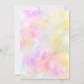 Boho palm leuke poolpartij script zwemt op Sweet 1 Kaart (Achterkant)