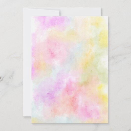 Boho palm leuke poolpartij script zwemt op Sweet 1 Kaart (Achterkant)