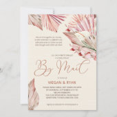 Boho Palm Rustic Dried Foliage Baby shower per Mai Kaart (Voorkant)