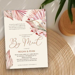 Boho Palm Rustic Gedroogd Loof Baby Shower per Pos Kaart