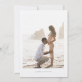 Boho Palm Tropical Baby shower Foto Kaart (Achterkant)