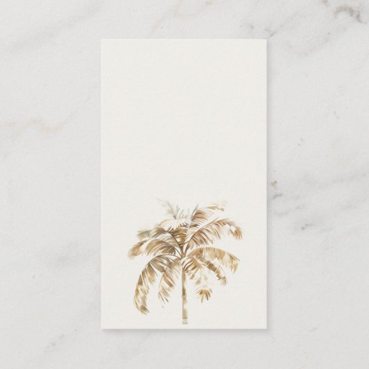 Boho Palm zeilboot Luier Raffle Baby shower Informatiekaartje (Achterkant)