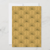 Boho Palmblad Botanische Gele Bruidsdouche Kaart (Achterkant)