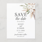 Boho Pampa Gras Groene Save The Date (Voorkant)