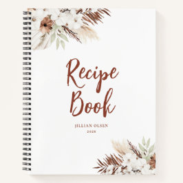 boho pampa terracotta recept book notitieboek