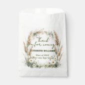 Boho Pampagras Madeliefje Botanische Afstuderen Bedankzakje (Voorkant)