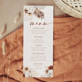Boho Pampagras Menu