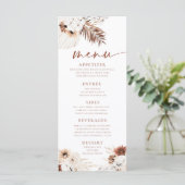 Boho Pampagras Menu (Staand voorkant)