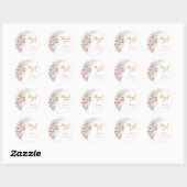 Boho Pampas Baby Shower Bedank Sticker (Vel)