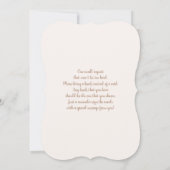 Boho Pampas Baby shower Girl Invitation Kaart (Achterkant)