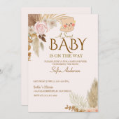 Boho Pampas Baby Shower Invitation (Voorkant / Achterkant)