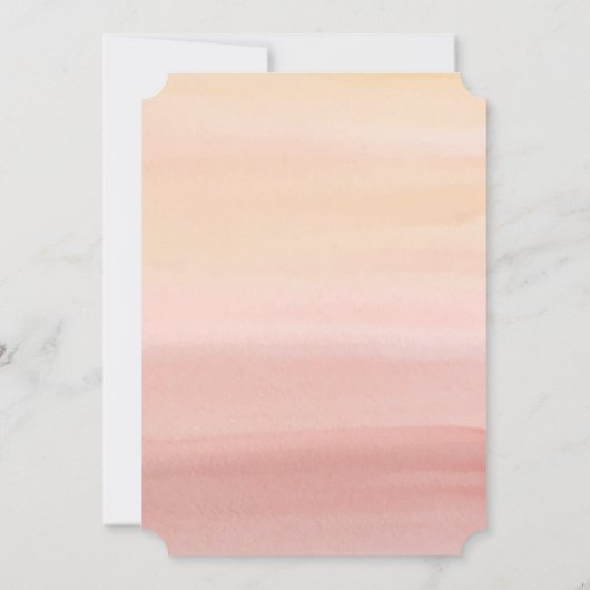 Boho Pampas Baby shower Nodig Blush Bloemen uit Kaart (Achterkant)