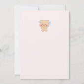 Boho Pampas baby shower uitnodiging (Achterkant)