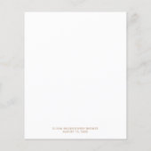 Boho Pampas Baby Voordicaties en Advice Kaarten (Achterkant)