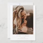 Boho Pampas Beige Grass Save the Date Kaart (Achterkant)