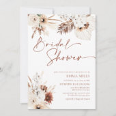 Boho Pampas Bridal Shower Kaart (Voorkant)